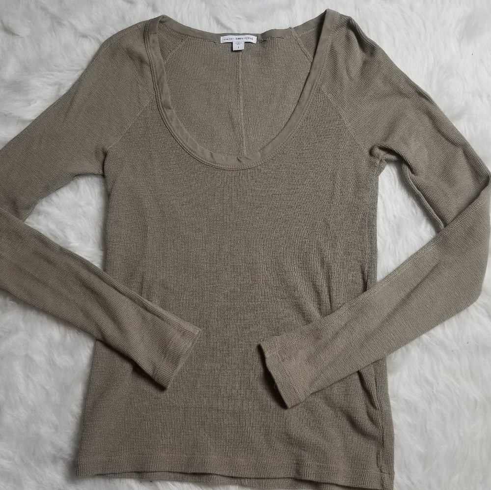 James Perse gray long sleeved top - size 1 XS